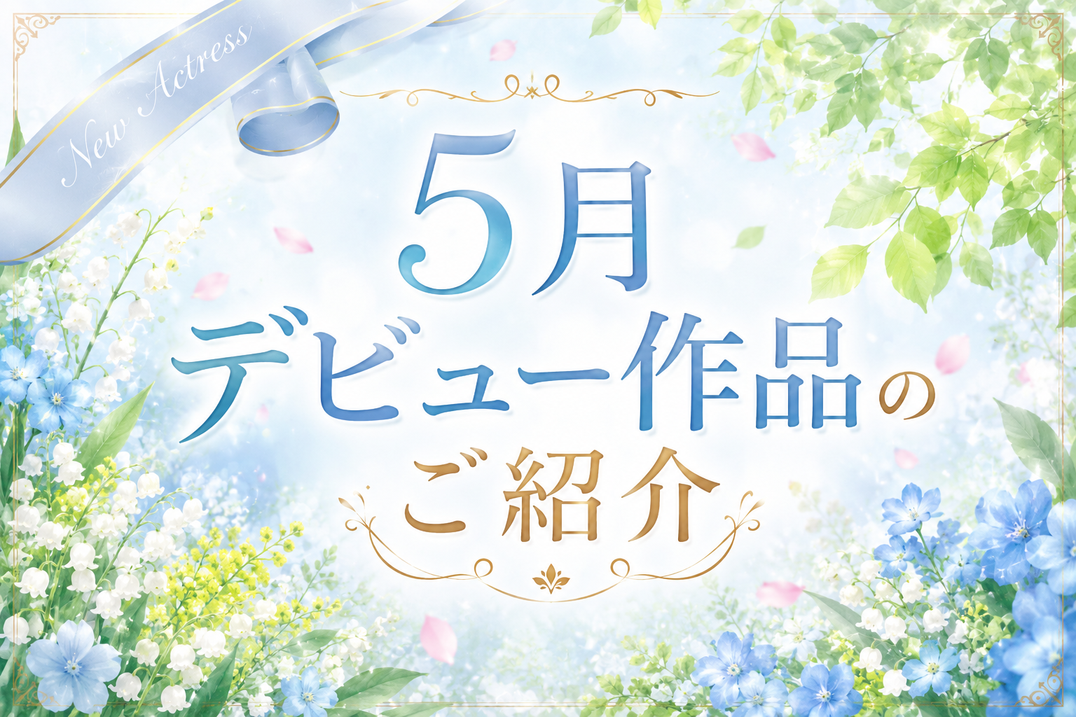 2026年5月発売 の新人AV女優さんデビュー作品をご紹介!