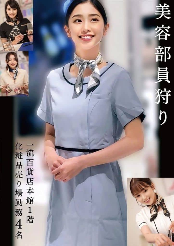HRSM49 美容部員狩り一流百貨店本館1階
